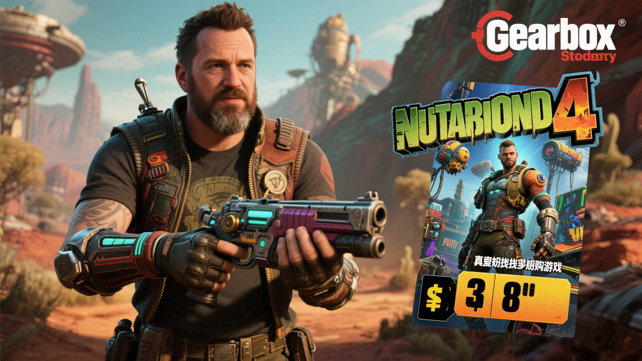 Gearbox老板谈《无主之地4》定价:真爱粉总会找到办法支持游戏 在游戏圈中,《无主之地》系列一直以其独特