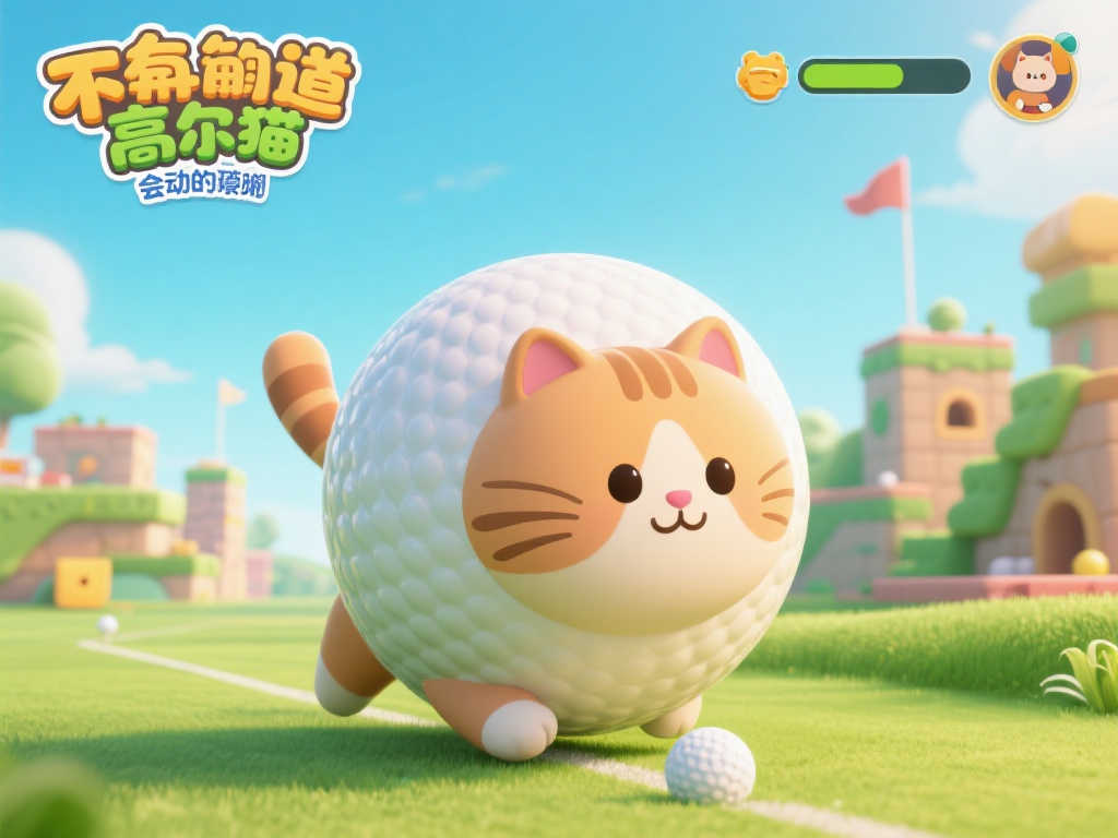 萌力爆棚！《奇趣高尔夫猫》上线，小圆猫变身高尔夫球！